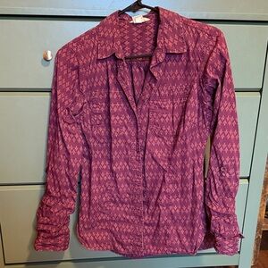 Duluth Trading Co Organic Cotton Button Up Shirt